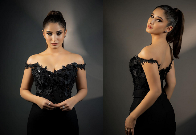 black dress Rasha Thadani